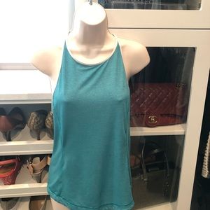 Lululemon Teal and White Singlet